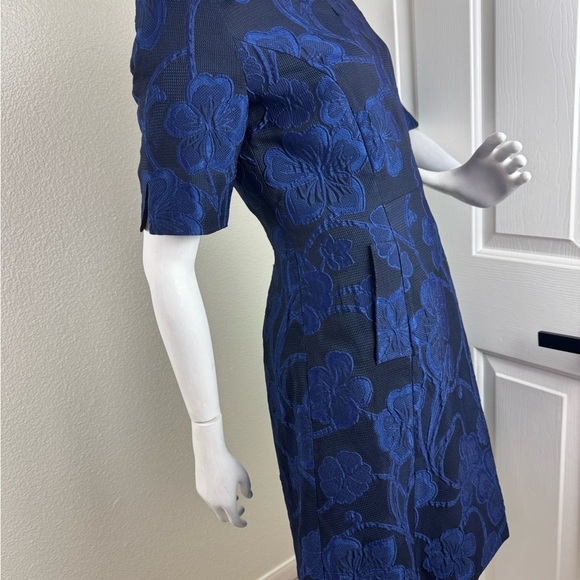 Roberto Quaglia Elegant Blue Floral Dress #192 - Picture 4 of 13